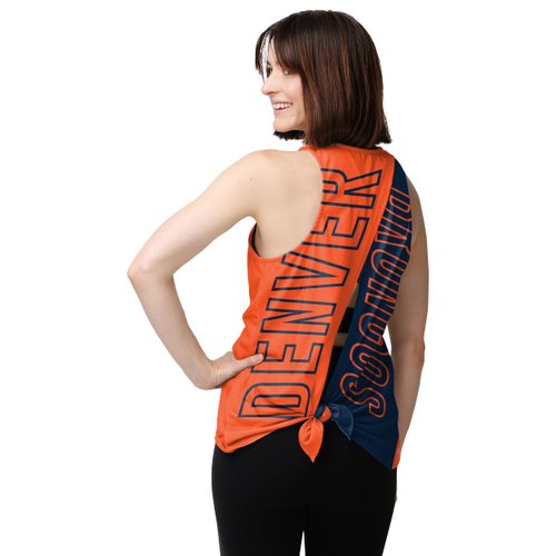 FOCO Denver Broncos NFL Women Tie-Breaker Sleeveless Top - L