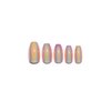 Static Nails Reusable Pop-On Manicure Set, Non-Damaging Glue-On Nails (Peach Fizz Coffin) - False Nails with Static Nail Glue, Nail Set, Fake Acrylic Press On Nails