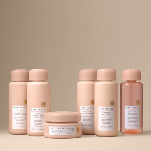 Kristin Ess Deep Conditioner Hair Mask with Shea Butter & Protein for Dry Damaged Hair - Deep Conditioning Strengthening Moisture Repair Hair Treatment - Coconut Oil + Sulfate Free + Color Safe Mask