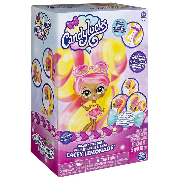 Candylocks, 7-Inch Lacey Lemonade, Sugar Style Deluxe Scented Collectible Doll with Accessories