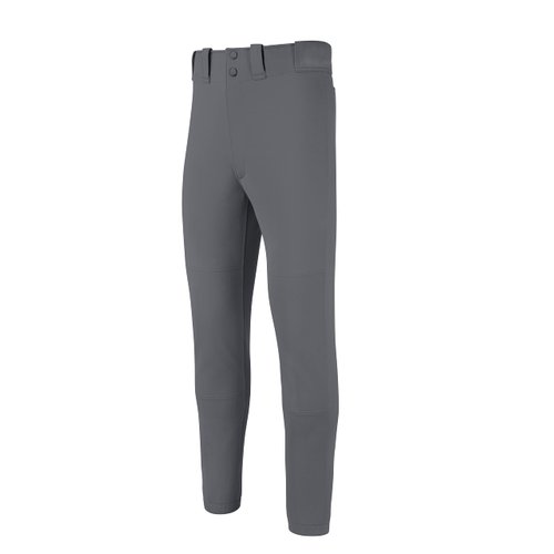 Mizuno Youth Select Baseball Pants With Elastic Bottom Closure, Dark Charcoal, Small