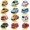 ZRCCOX Toddler Cars Toys for Kids Ages 3-5 Boys and Girls, 12-Pack Pull Back Cars Die-Cast Alloy Toy Cars Vehicle Set, Christmas Birthday Gifts Cars for Toddlers 1-3, fire truck toy
