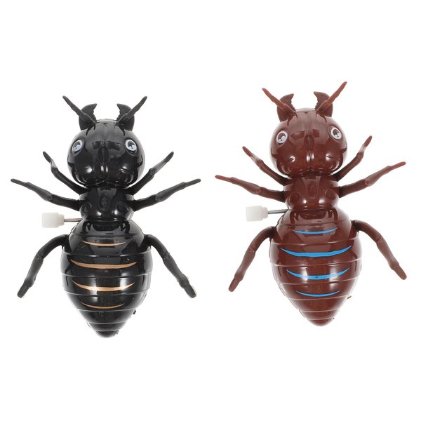 Totority 2pcs Ant Scary Tricky Toy - Ants Toys Wind- Up Spider Halloween Scary Spiders Party Spiders for Costume Props