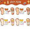 Qyeahkj 64 Sets Sunday School DIY Crafts for Kids Jesus Sticker, Religious Jesus Walks with Us DIY Christian Easter Craft Kit for 4 8 10 Toddlers Preschool Home Classroom Activities