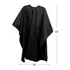 Betty Dain Lightweight Crinkle Nylon Hair Cutting/Styling Cape, Water Resistant, Machine Washable, Lightweight Nylon, Repels Hair, Snap Closure at Neck, Generous 54 x 60 inch Size, Black