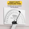 General Tools Angle Protractor #17 Stainless Steel Square Head - Measuring Tool for Carpenters & Woodworking Hobbyists