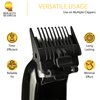 Royalty Headwear Professional Hair Clipper Guards Cutting Guides - Fits All Wahl & Babybliss Clipper Trimmers - 3 Adjustable Lengths in 1 Guard (1.5mm, 3mm, & 4.8mm)