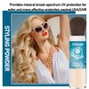 Mineral Powder Sunscreen for Face,Sunscreen Powder SPF 50 PA++++,Long Lasting Oil Control Scalp Sunscreen Powder,Breathable Brush On Sunscreen Powder for All Skin
