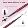 Kaely 2Pcs Eyebrow Pencil Set,Dual Ends Eye Brow Pencils for Women,Waterproof Eyebrows Makeup Pen with Eyebrow Brush,lápiz de cejas maquillaje,Vegan Cosmetics,01 Black