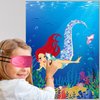 Morcheiong Pin The Tail on The Mermaid Birthday Party Game with 48pcs Tails for Kids Mermaid Birthday Supplies Decorations Favors