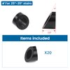 Muzata 20Pack Black Angle Beveled Washer 25 30 35 Degrees Stainless Steel Stair Cable Railing Kit Wood Metal Aluminum Posts CR60