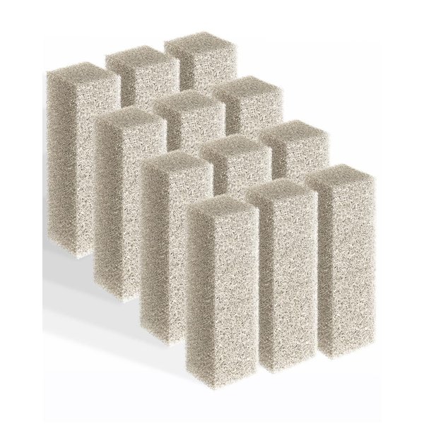 Pawfly 12 Count Ammonia Reducer Filter Pads for Aqueon, Replacement Filter Cartridges for Aqueon QuietFlow LED PRO Aquarium Power Filter Model 10 (Small)