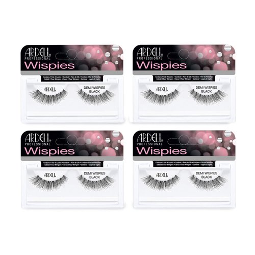 Ardell False Eyelashes Demi Wispies Black, 4 pairs