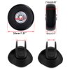 OwnMy 50 x 18mm Set of 4 Luggage Suitcase Replacement Wheels, Rubber Swivel Caster Wheels Bearings Repair Kits (Black)