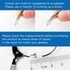 Magnetic Eye Glass Repairing Kit, Sunglasses Eyeglass Repair Kit with Eyeglass Screws，Include 10 Pairs of Screw-in Nose Pads, Screws, Screwdrivers, Tweezer and Cleaning Cloth for Glasses