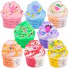 8 Pack Cloud Slime Kits,Two-Toned Putty Toy, Educational Slime Toys, Birthday Gifts for Kids,Prize Party Favors for Classroom Rewards Girls Boys 4 5 6 7 8 9 10 11 12 Year Old