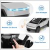NQD Cyber Truck Toy with RV & Motorcycle, 3-in-1 Alloy Diecast Pull-Back Toy Truck Pickup Truck Trailer with Sound and Light, Ideal Gift for Boys Kids Age for 3 Year and Up