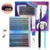 KESENXUN DIY single cluster false eyelashes Segmented self-grafting eyelashes 9-16mm Mix Eyelash Clusters DIY Lash Extension Individual (222 clusters-9-16MIX)