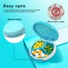 Serfeymi 3 Compartment Waterproof Cute Small Pill Box for Purse & Pocket, Travel Portable and Multifunctional Pill Case Holder for Vitamins, Fish Oil, Supplements, Pearls