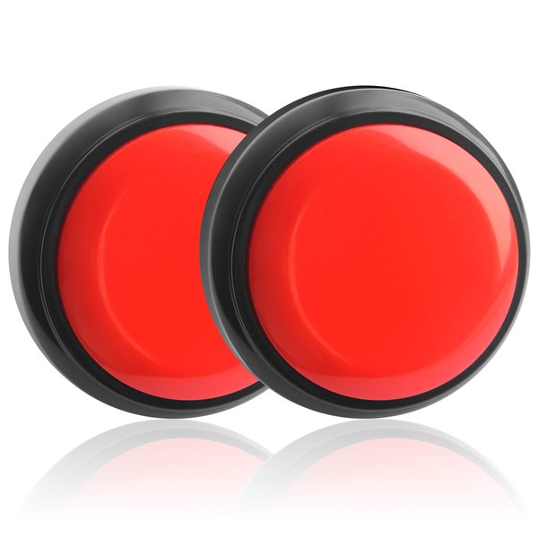 Talking Button Record & Playback Your Own Message 30 Second Custom Recordable Easy Sound Recorder Set of 2