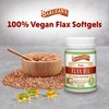 Barlean's Vegan Flaxseed Oil Supplements, Cold-Pressed Flax Seed Supplement Softgels with 1650 mg ALA Fatty Acids, 100 Count