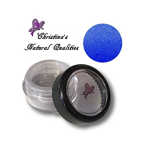Christina's Natural Qualities All Natural Mineral Powder Pearl Bright Blue Eye Color (Eyeshadow) - Midnight Dreams Blue