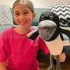 Steve and Maggie Plush Toy, Soft Magpie Plush Toy, Bird Hand Puppet, Bird Puppet, Educational Bird Toys, Sensory Toys, Animal Puppet for Kids (Big)