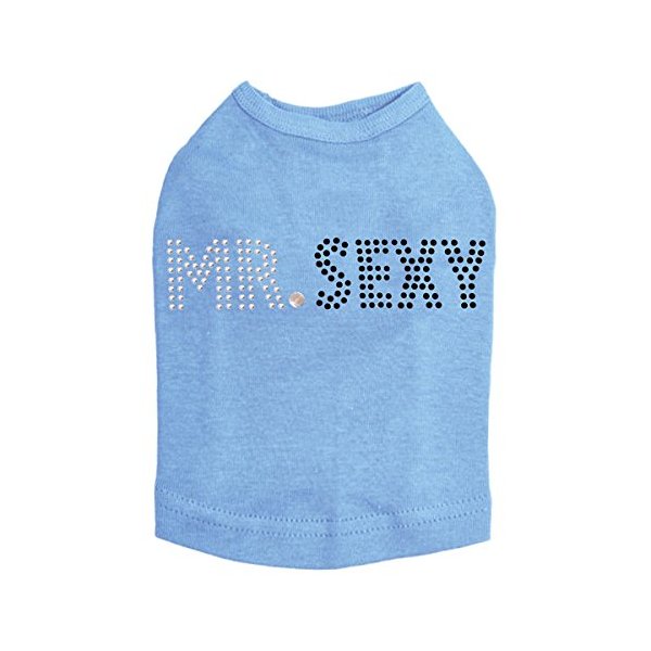 Mr Sexy Dog Shirt L Blue