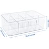 Utopia Home Stackable Clear Tea Bag Organizer With Lid - Storage Box For Countertops, Cabinets, Pantry