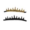 Liatunou Regal King's Crown,Adjustable Royal Crown Prince Tiara,Medieval King Costume Accessories Halloween Cosplay for Adult (Gold)