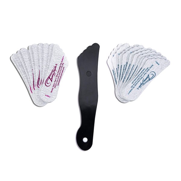 Tammy Taylor Foot File Callus Remover for Soft Feet | 180/100 Grit Foot Scrubber & Dead Skin Remover | in Shower Foot Buffer for Wet and Dry Skin | Pedicure Foot Rasp for Heels | Small, 20 pack