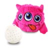 Petbobi Interactive Dog Toys Monster Active Ball for Dogs with Batteries, Self Moving Balls and Plush Cover for Small & Medium Dogs to Chase, Dog Toy Squeaky Crazy Bouncer Ball, Pink Bobby