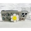 Cute Acrylic Cheerful Daisy Flower Phone Grip Adjustable Collapsable Expandable Happy Face Phone Kickstand Phone Grip