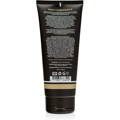 Percy Nobelman Caffeinated Shampoo & Body Wash, New, 6.76 Ounce