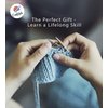CraftLab Knitting Kit for Beginners, Kids and Adults Includes All Knitting Supplies: Wool Yarn, Knitting Needles, Yarn Needle and Instructions – Fantastic Gift