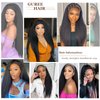 Guree Hair 26 Inch Kinky Straight Headband Wigs for Black Women Long Yaki Straight Wig with Hair Band Wear And Go Glueless Wig None Lace Front Synthetic Wig For Daily Party Use