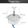 Fielect Synchronous Motor AC 110V 5-6RPM Turntable Motor CW Direction 4W TYC-50 D Shaft