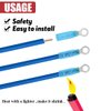 Hilitchi 50Pcs Nylon Heat Shrink Ring Insulated Terminals Electrical Wire Crimp Connector (16-14AWG, 10)