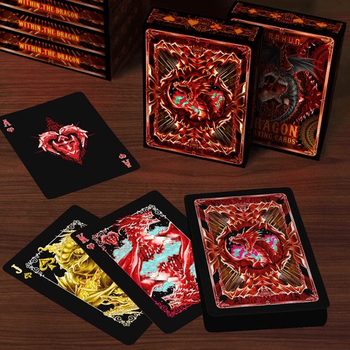 HAAKUN Dragon Playing Cards Magical Animal Card Board Games Play Poker Deck