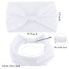Wecoe 6 Pack White Headbands for Women Wide Elastic Headbands Fashion African Headbands For Wigs Head Wrap Knotted Headbands Sports Running Workout Yoga Headbands Halloween Hair Accessories For Women