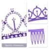 Formery "Birthday Girl" Sash & Purple Rhinestone Tiara Crowns Set for Women Girls Birthday Party Supplies Topper Decorations Crystal Hair Accessories