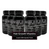 Nicole + Brizee N+B Hair Growth Vitamins - with Biotin, Vitamin C, Zinc, and Vitamin B12 - Natural-Based Hair Care Formula - Made in The USA - (30 Day Supply)(6-Pack)