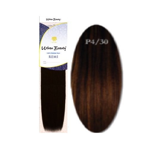 Urban Beauty Human Hair Weave - Yaki 14" - #P1B/30 Piano Dark Blonde - Size: 14"