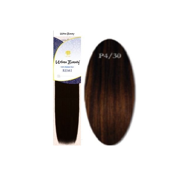 Urban Beauty Human Hair Weave - Yaki 14" - #P1B/30 Piano Dark Blonde - Size: 14"