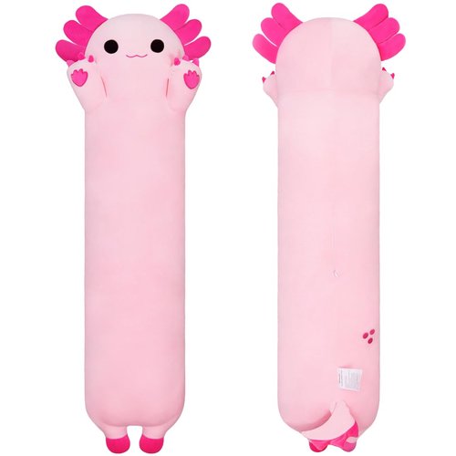 Chubbyjoy Axolotl Plush Toy, Cute Axolotl Stuffed Animal Soft Long Plushie Body Pillow for Girls and Boys Adults Gifts, 20", Pink