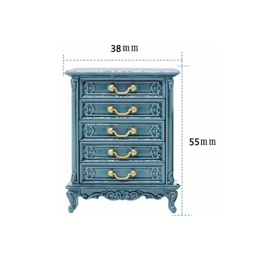 Mllxon Dollhouse Miniature Chest of Drawers,Wooden Dollhouse Night Stands Bedside Tables Cabinet,1:12 Miniature Doll House Bedroom Furniture Accessories