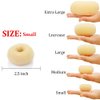 Extra Hair Donut Bun Maker Blonde for Kid, Ring Style Bun, 2PCS Chignon Hair Small Doughnut Shaper for Short and Thin Hair (Small, 2.5 Inch/Beige)