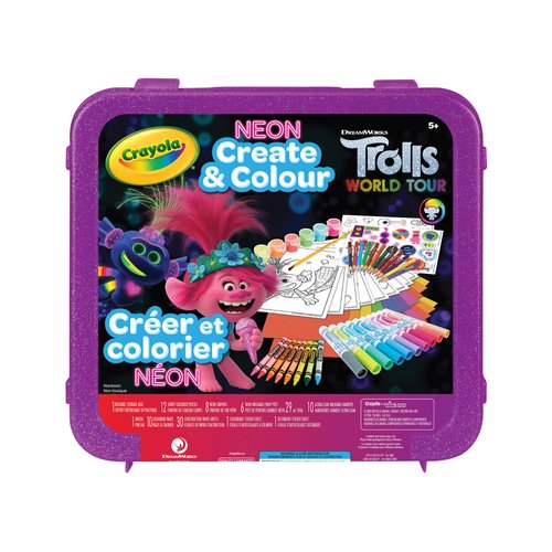 Trolls World Tour Neon Create & Colour Art Set