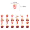 Popcorn Party Decorations Popcorn Birthday Party Supplies Includes Popcorn Banner Cake Topper Cupcake Topper Balloons for Movie Night, Birthday, Carnivals, Circus Party