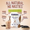 FitBites Boba Tea Protein 100% Whey Protein Powder Isolate (Milk Tea), Natural Energy Coffee Replacement, Sugar Free, Gluten Free, Lactose Free, Soy free, Real Ingredients, 5.9g BCAAs